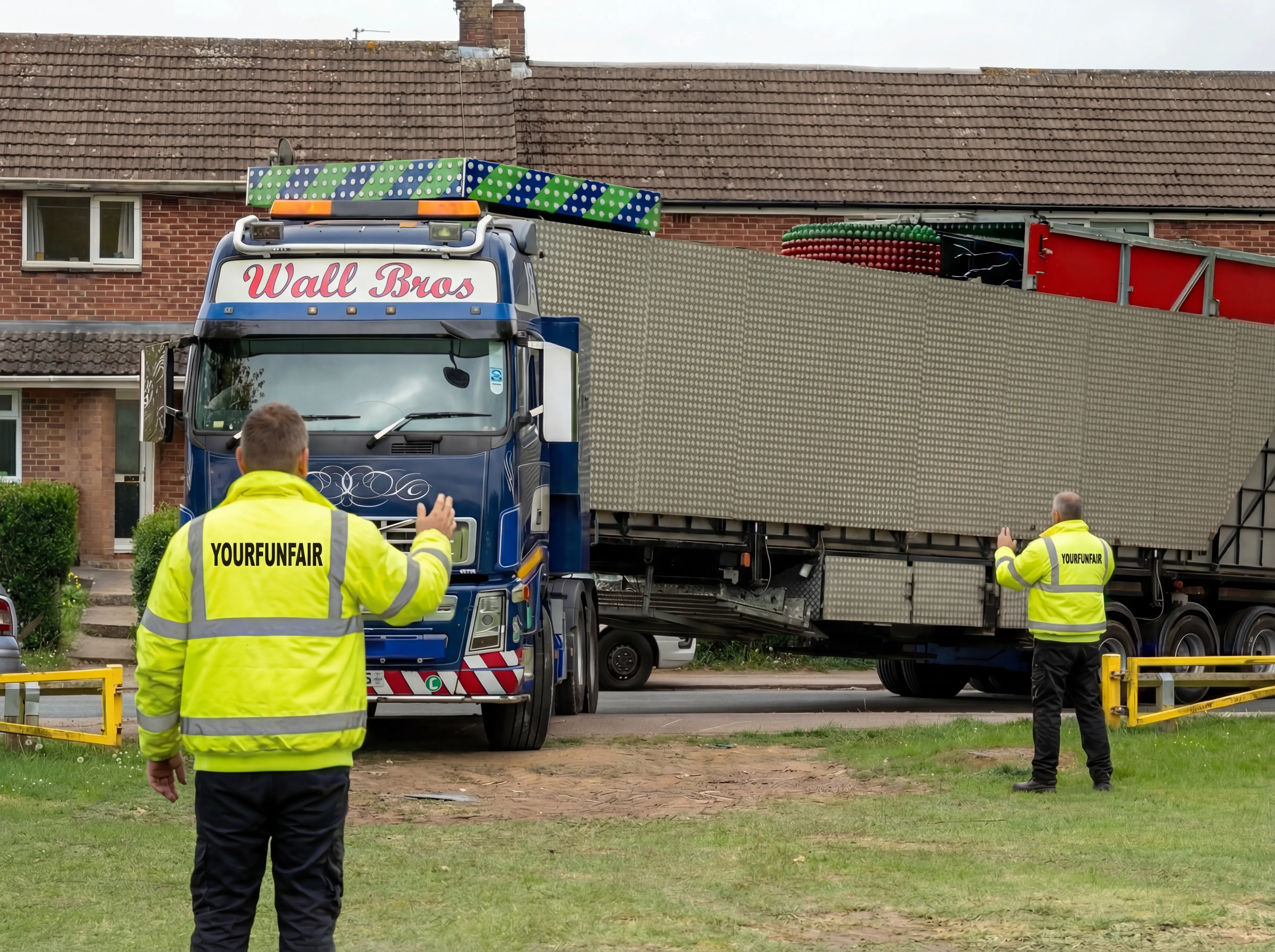 Heavy Logistics Funfair Deployment Truck UK